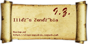 Illés Zenóbia névjegykártya
