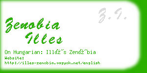 zenobia illes business card